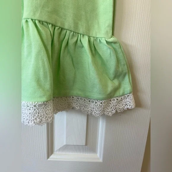 Girls size 6x lime green Polo sleeveless drop waist dress, NWOT - Picture 5 of 7